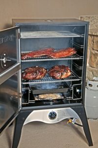 Ribs and chickens in a Camp-Chef smoker